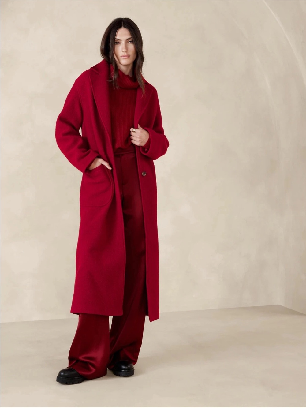 NWT Banana Republic Martina Wool Boucle Coat